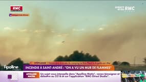 Incendie à Saint-André : "On a vu un mur de flammes" 