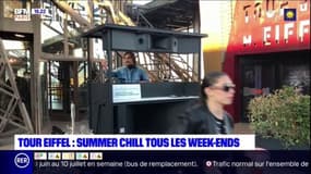 La terrasse de la Tour Eiffel accueille un "rooftop" jusqu'à fin août avec des DJ sets les vendredis et samedis