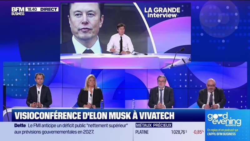 Visioconférence d'Elon Musk à VivaTech - 23/05
