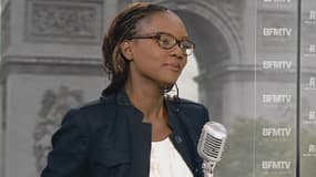 Rama Yade, candidate à la présidence du Parti radical, sur le plateau de BFMTV-RMC le 10 juin 2014.