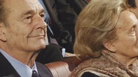 Jacques Chirac et sa femme Bernadette.