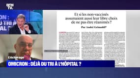 Omicron : déjà du tri à l'hôpital ? - 03/01