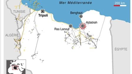 VIOLENTS COMBATS À AJDABIAH EN LIBYE