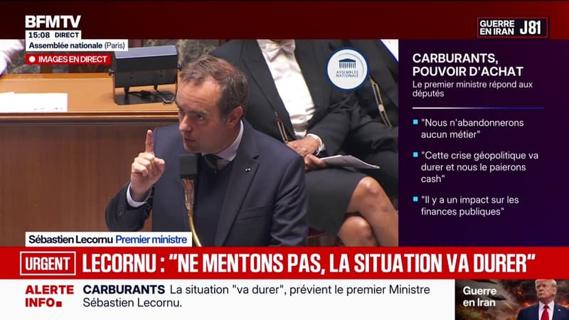 Cette situation va durer, il ne faut pas mentir aux Français, déclare Sébastien Lecornu