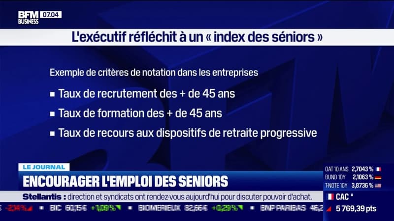 Encourager l'emploi des seniors