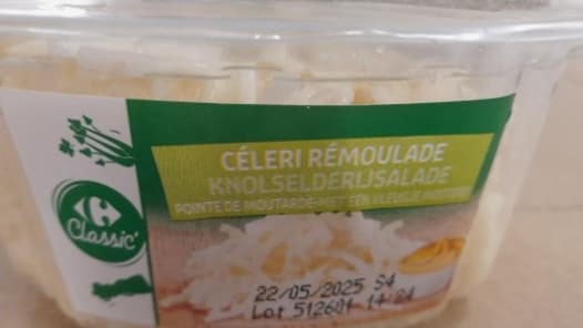 Céleri Carrefour concerné par le rappel