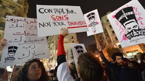 Manifestation au Caire contre les agressions sexuelles envers les femmes, le 12 février 2013.