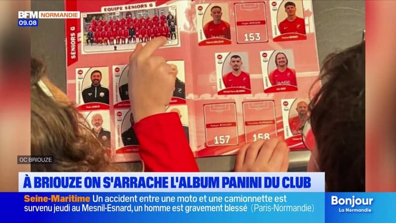 Briouze: le succès inattendu de l'album Panini du club de foot amateur