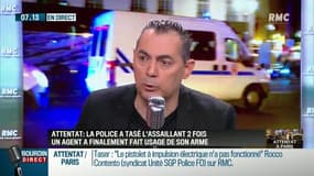 Paris: "L'agresseur a foncé sur les policiers dès qu'il les a vus" selon Rocco Contento, du syndicat Unité SGP Police FO 