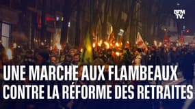 Des marches aux flambeaux organisées contre la réforme des retraites 