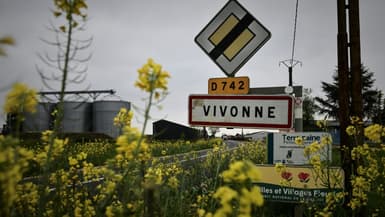 L'entrée de la ville de Vivonne, dans la Vienne, où Agathe a été vue la dernière fois.