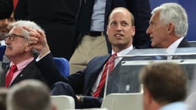 Le prince William dans les tribunes du stade Matmut Atlantique à Bordeaux, le 10 septembre 2023.