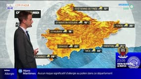 Météo Côte d'Azur: l'arrivée d'un voile nuageux dans l'après-midi, 22°C à Nice