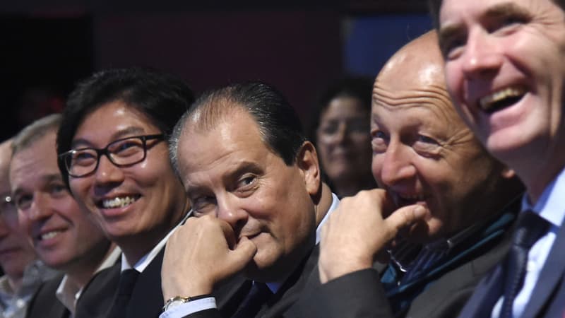 François de Rugy, Jean-Vincent Placé, Jean-Christophe Cambadélis et Stéphane Gatignon au congrès fondateur.