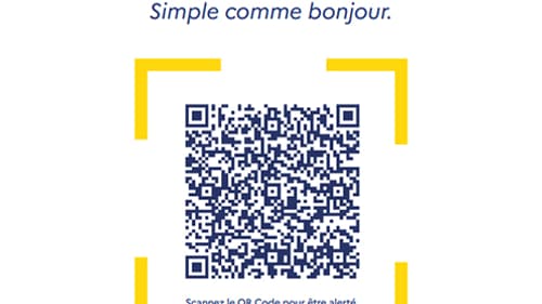 Exemple d'un QR Code servant de carnet de rappel numérique avec TousAntiCovid Signal Exemple d'un QR Code servant de carnet de rappel numérique avec TousAntiCovid Signal