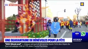 Les chars du carnaval de Sisteron défilent dans les rues en musique