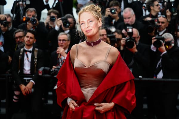 Uma Thurman à la cérémonie d'ouverture du Festival de Cannes 