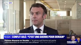 Emmanuel Macron: "L'expérience nous a appris qu'un conflit gelé, ce sera une guerre pour demain"