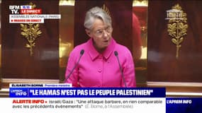 Élisabeth Borne sur la guerre Hamas/Israël: "S'agissant des otages, nous mettons tout en œuvre pour obtenir leur libération"