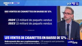 Les ventes de cigarettes sont en baisse de 12% sur l'année 2024