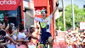 Rui Costa vainqueur de la 15e étape de la Vuelta, le 10 septembre 2023.