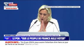 Le Pen : "que le peuple de France aille voter " - 16/09