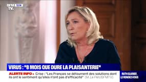 Coronavirus: pour Marine Le Pen, "on a le sentiment que ça fait huit ou neuf mois qu’on patauge"