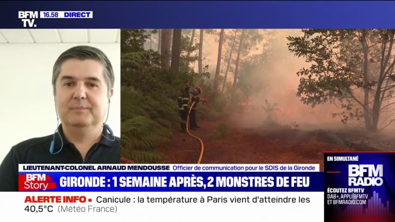 Les deux incendies en Gironde 