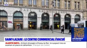Paris: le centre commercial de Saint-Lazare évacuée après une alerte à la bombe