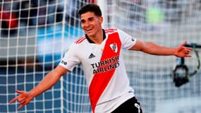 Julian Alvarez avec River Plate en octobre 2021