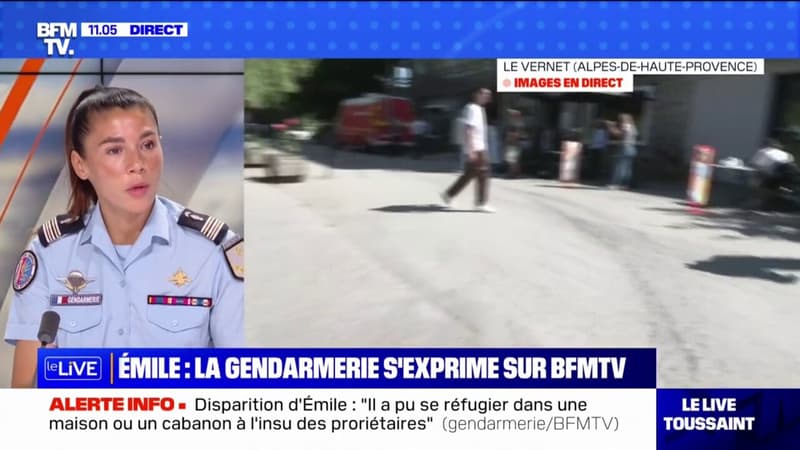 Disparition d'Émile: la porte-parole de la gendarmerie nationale annonce qu'une 