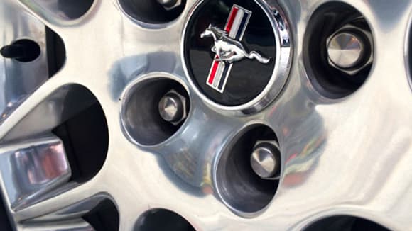 Les jantes de 18 pouces sont en aluminium poli.