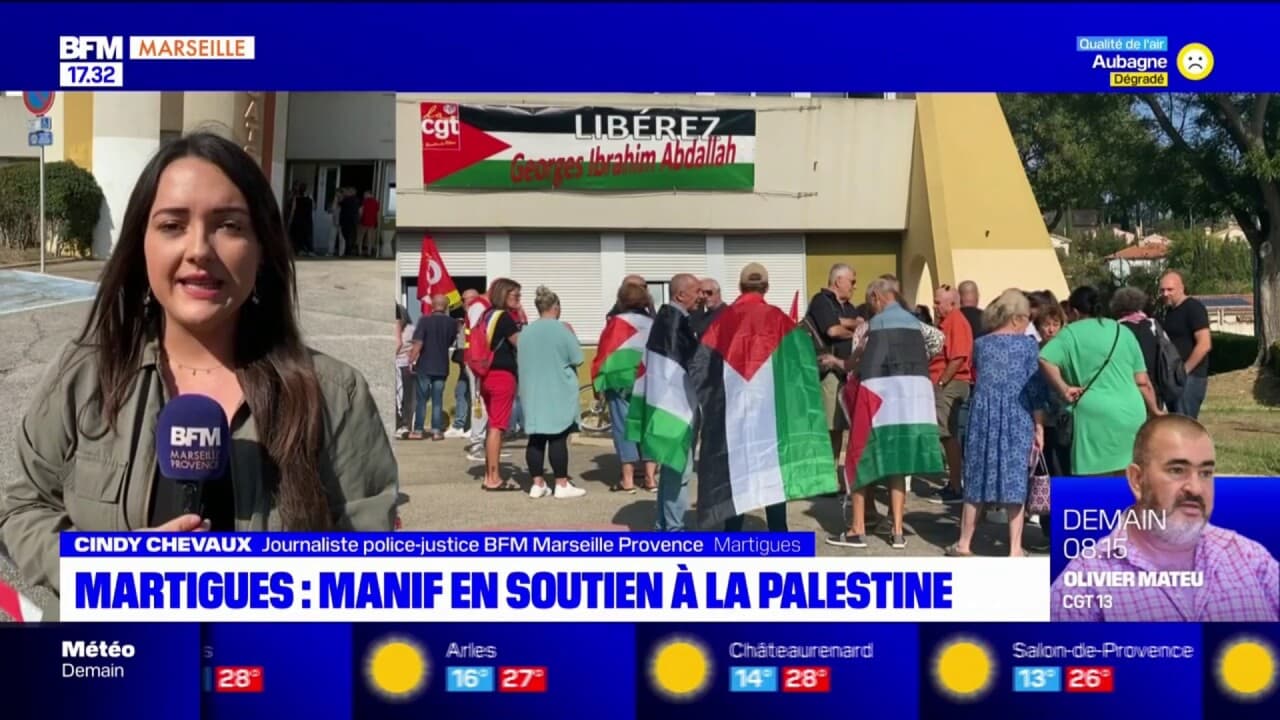 Martigues: Manifestation En Soutien à La Palestine