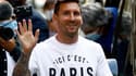 Lionel Messi lors de sa première journée parisienne, le 10 août 2021
