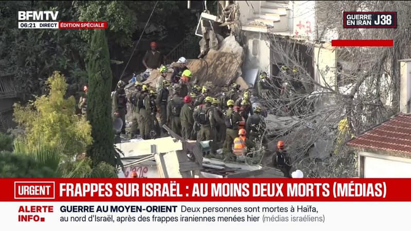 Guerre au Moyen-Orient: au moins deux morts à Haïfa en Israël après des frappes iraniennes