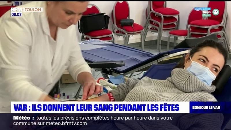 Var: des dons de sang même en période de fêtes