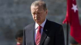 Recep Rayyip Erdogan en visite officielle au Mexique, le 12 février 2015.