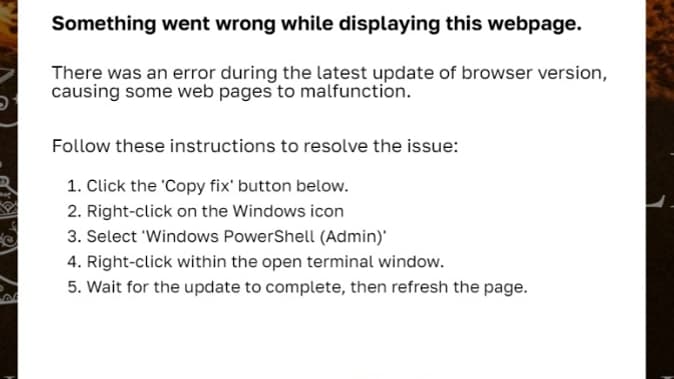 Une fausse alerte Chrome