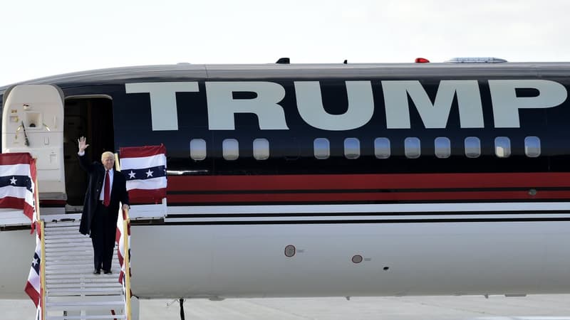Donald Trump dispose de sa propre flotte d'avions qu'il a largement utilisée pour battre campagne d'un bout à l'autre des États-Unis.