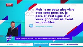 Amis, familles, travail : est-on devenus esclaves de nos téléphones ? 