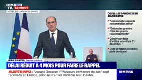 Pass vaccinal, Omicron, dose de rappel: regardez l'intervention de Jean Castex à l'issue du conseil sanitaire