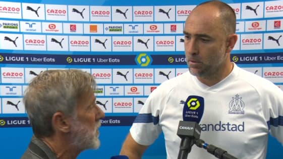 Igor Tudor très agacé en interview après la défaite de l'OM contre Lens, le 22 octobre 2022