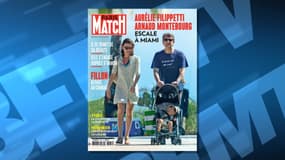 La une de Paris Match paru ce jeudi 16 février, avec le couple Montebourg Filippetti.