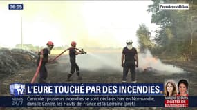 Les images de plusieurs hectares de champs noircis par les incendies dans l'Eure