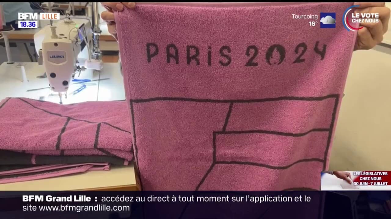 Serviette Officielle Athlètes Jeux Olympiques Paris 2024 – Édition Limitée !
