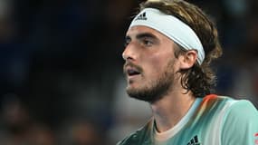 Stefanos Tsitsipas durant l'Open d'Australie, à Melbourne le 26 janvier 2022