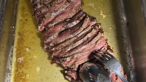 Le faux-filet de race Aubrac servi dans son jus