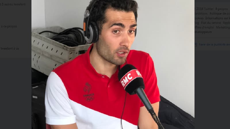 Martin Fourcade au micro de RMC