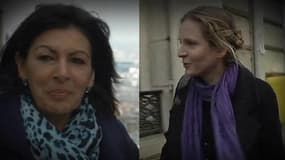 Anne Hidalgo et Nathalie Koscuisko Morizet, les deux principales prétendantes la mairie de Paris en 2014.