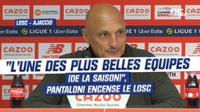 LOSC 3-0 Ajaccio : "Lille est l’une des plus belles équipes de la saison", complimente Pantaloni